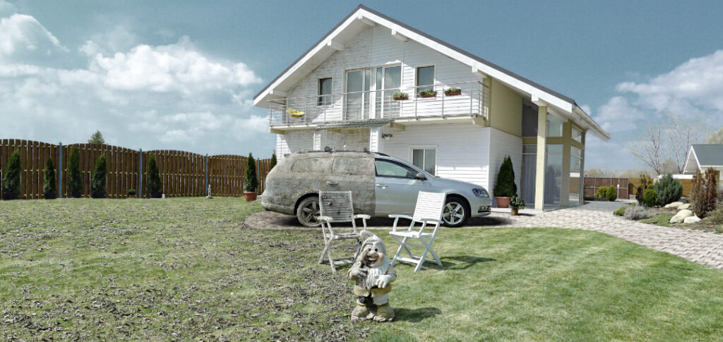 Nettoyer une façade avec un nettoyeur haute pression