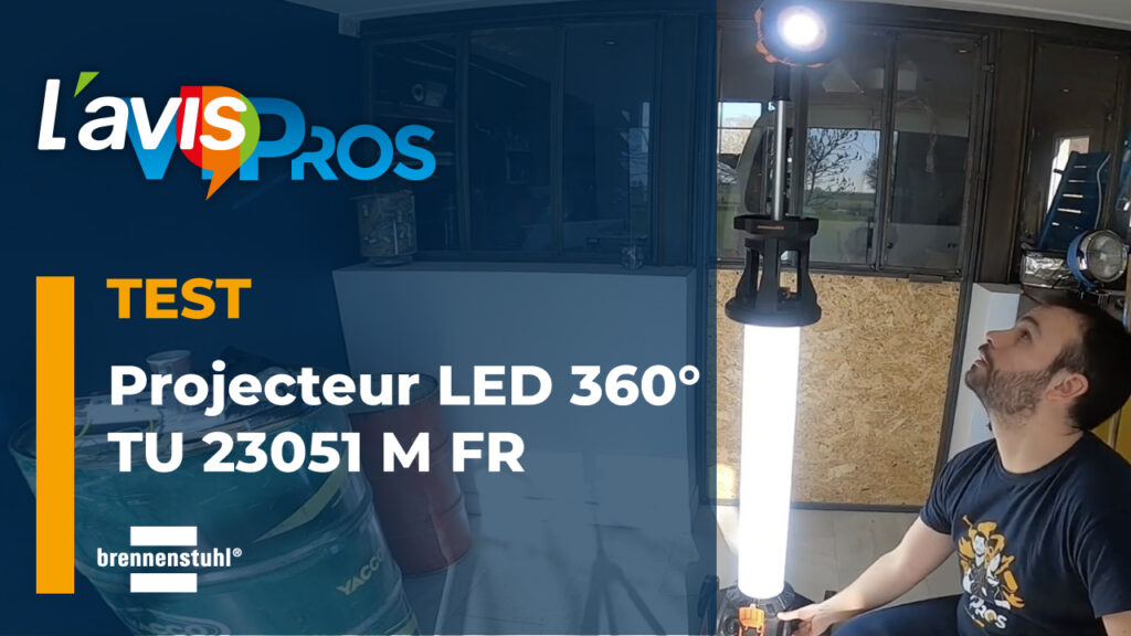 Test du projecteur LED portable ProfessionalLINE 360° de Brennenstuhl | L&rsquo;AvisPros