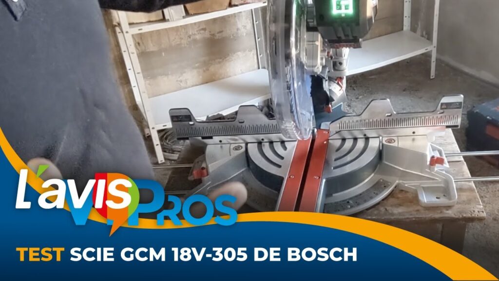 Test de la scie à onglet radiale GCM 18V-305 GDC de Bosch Professional | L&rsquo;avisPros￼