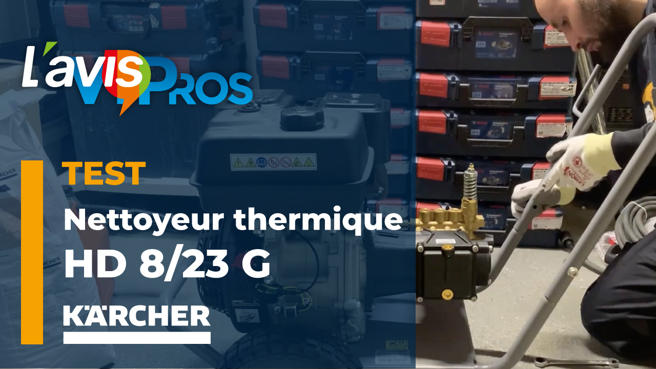 Test du Nettoyeur thermique eau froide HD 8/23G avec kit sablage de Kärcher | L&rsquo;avisPros