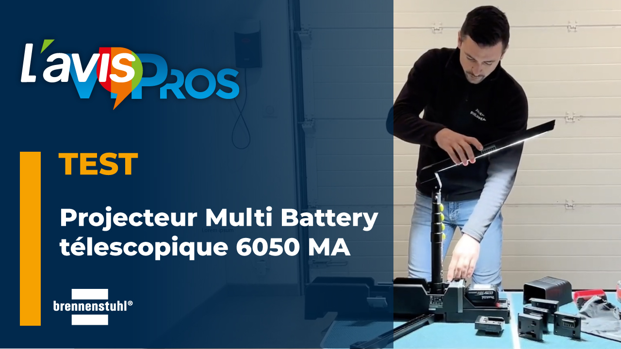 Test du projecteur LED Multi Battery télescopique 6050 MA Hybride de Brennenstuhl | L&rsquo;AvisPros