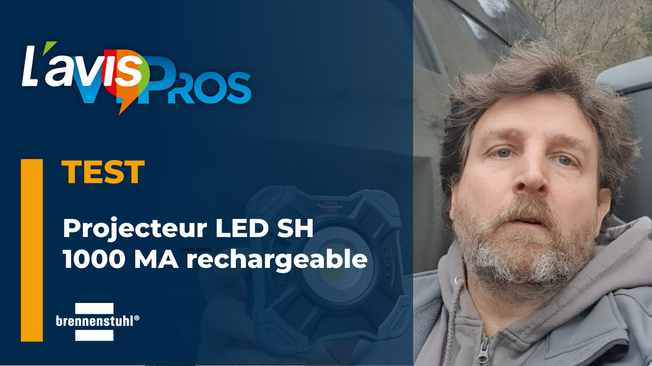 Test du projecteur LED rechargeable SH 1000 MA de Brennenstuhl | L&rsquo;AvisPros