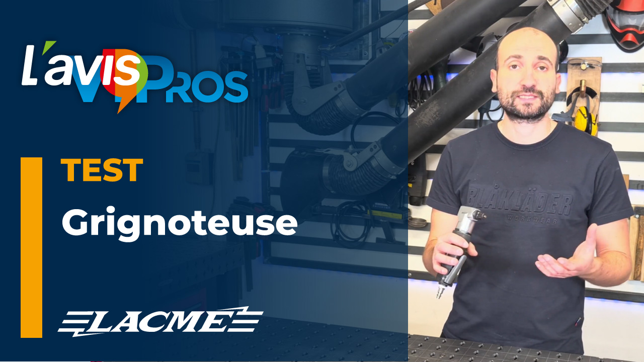 Test de la grignoteuse professionnelle Ø 4,4 mm de Lacmé | L&rsquo;avisPros