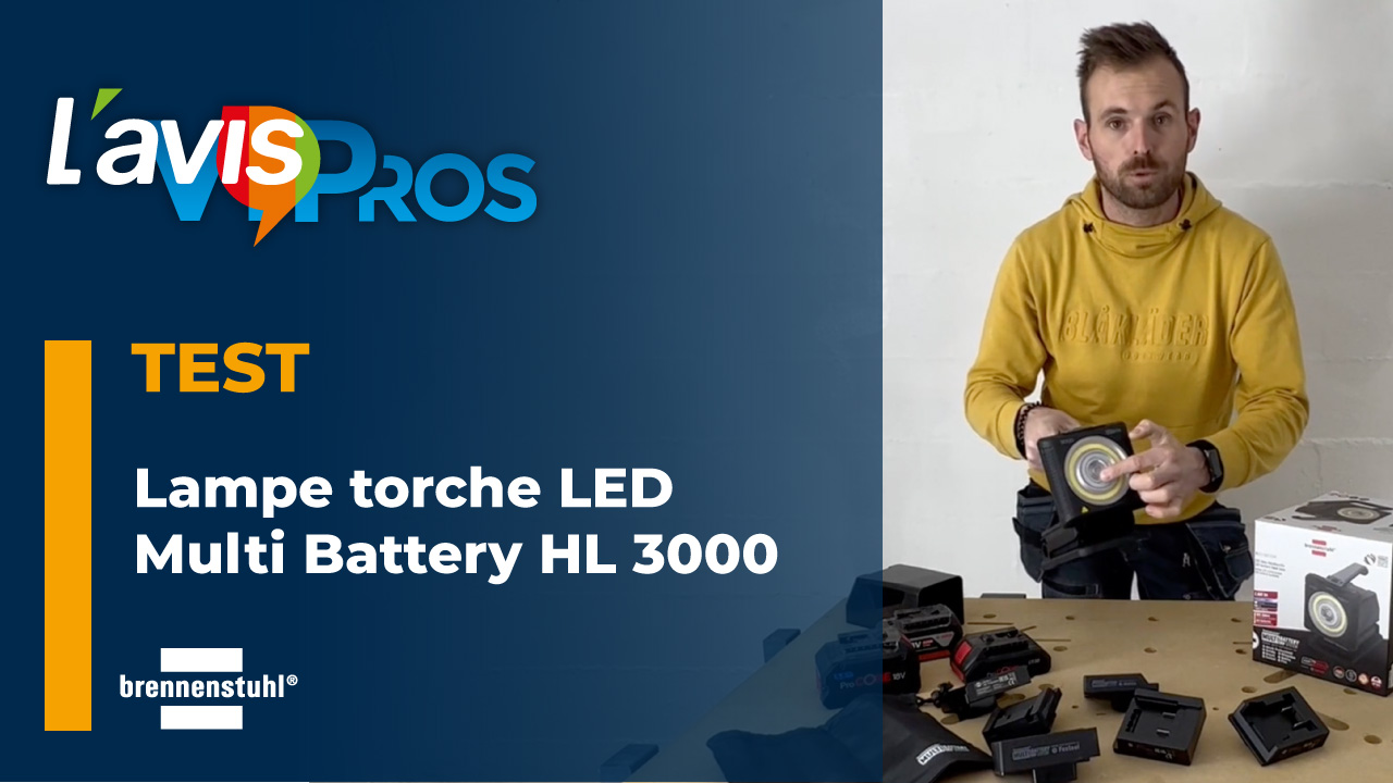 Avis sur la lampe torche LED Multi Battery HL 3000 de Brennenstuhl