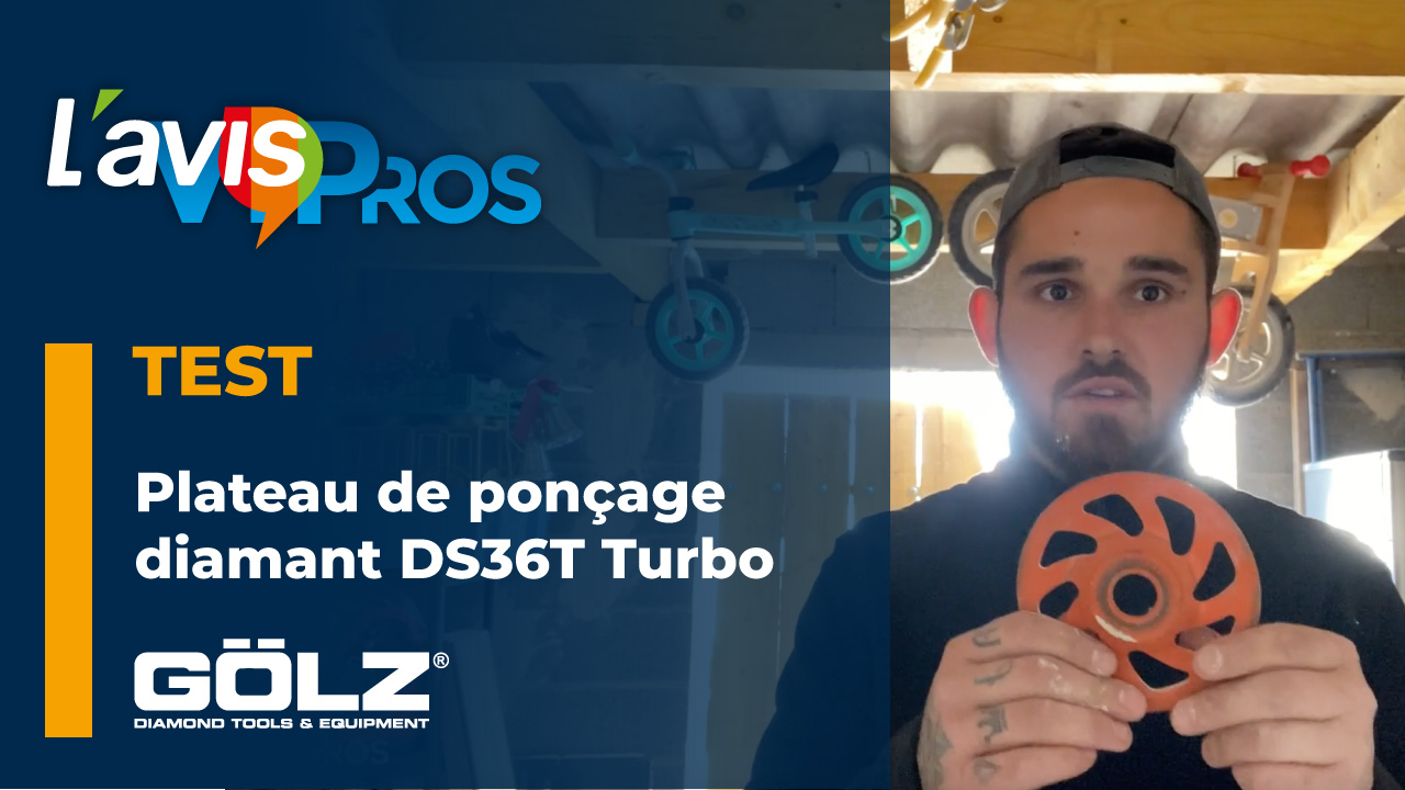 Test du plateau de ponçage diamant DS36T Turbo de Gölz | L&rsquo;AvisPros