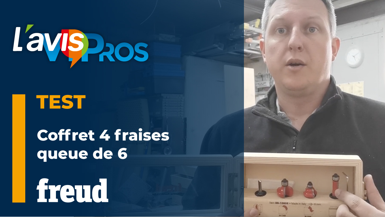 Test du coffret 4 fraises queue de 6 de Freud | L&rsquo;avisPros