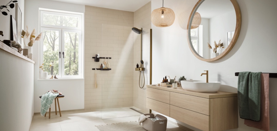 Hansgrohe : une nouvelle finition Bronze Brossé pour les colonnes de douche Pulsify