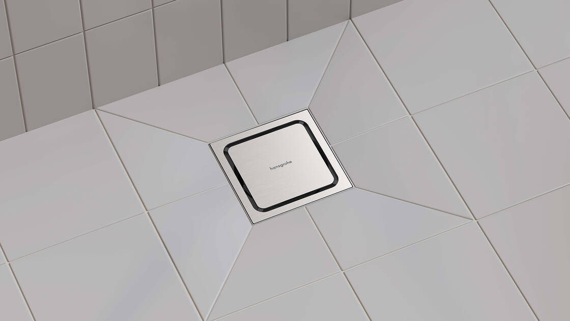 Facilitez vos installations avec le siphon de sol RainDrain Spot de Hansgrohe