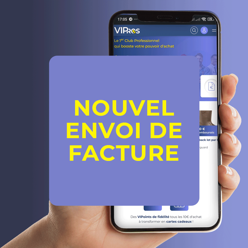 VIPros - nouvel envoi de facture simplifié