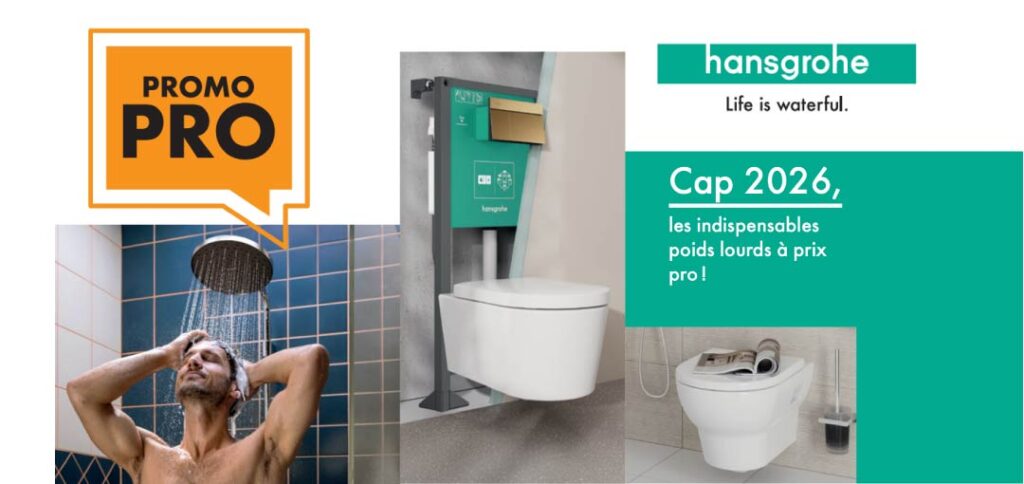 Cap sur 2026 avec la brochure Promo Pro Q1 de Hansgrohe