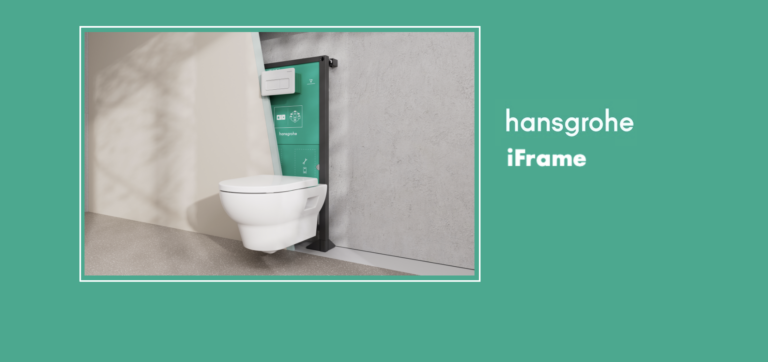 Facilitez vos installations de WC suspendus avec le bâti-support iFrame de Hansgrohe