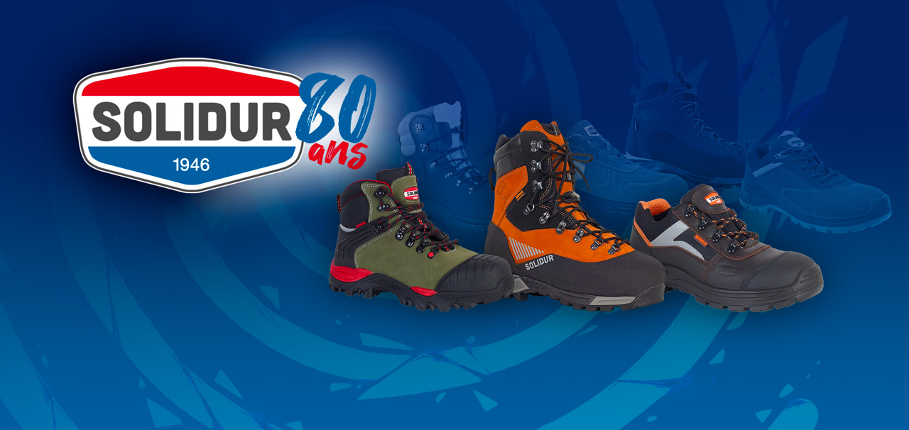 SOLIDUR célèbre ses 80 ans et vous rembourse jusqu&rsquo;à 80€ pour l&rsquo;achat de chaussures de sécurité